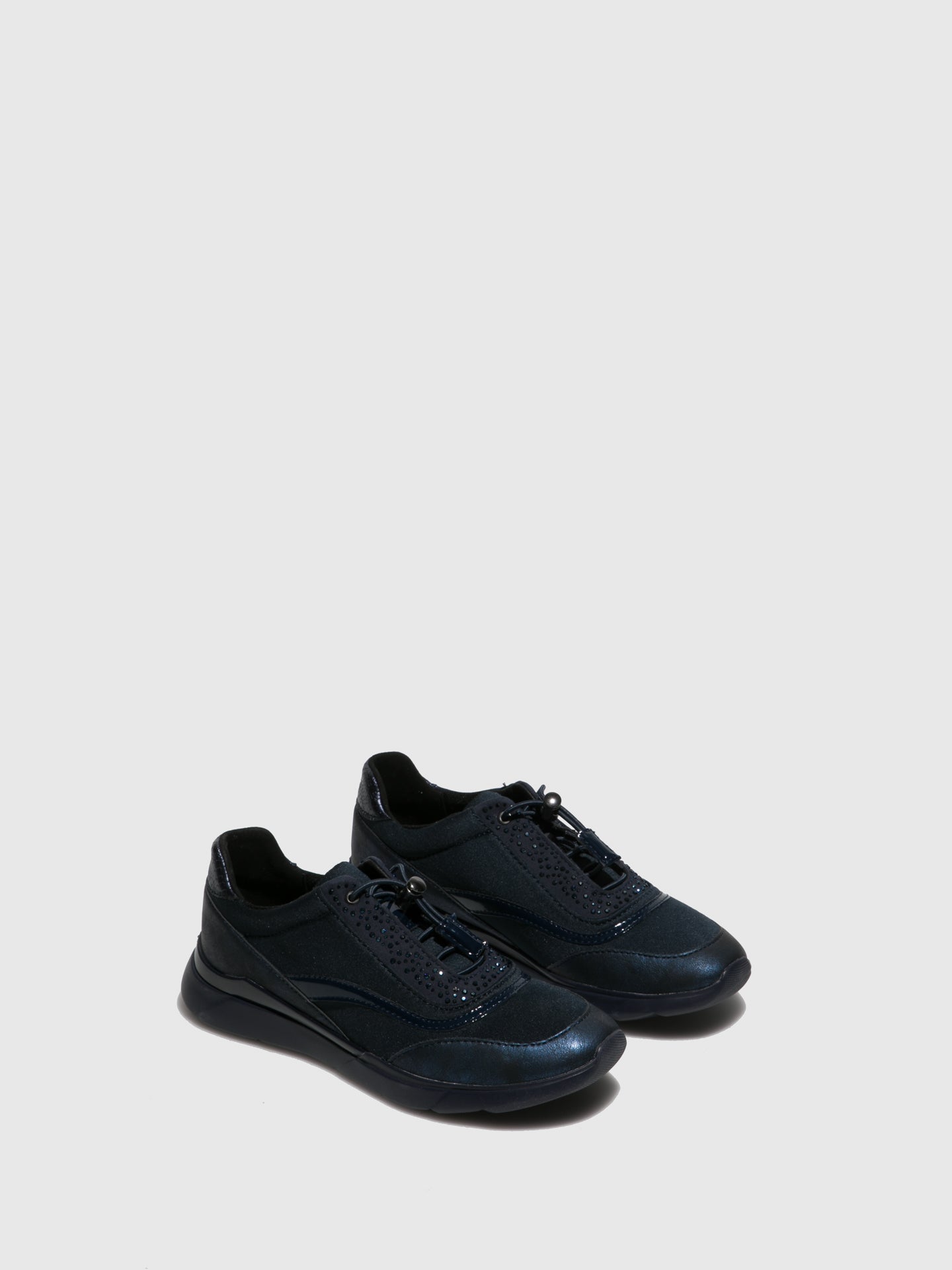 Geox Navy Elasticated Trainers